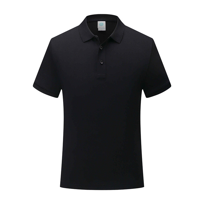 Nano algodón de alta gama de negocios casuales de color sólido camiseta de manga corta con solapa cultura masculina y femenina polo ropa de trabajo personalizada