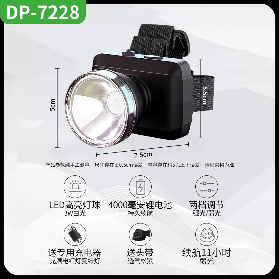 Фонарь LED DP 久量, туристический свет, для оптовых закупок