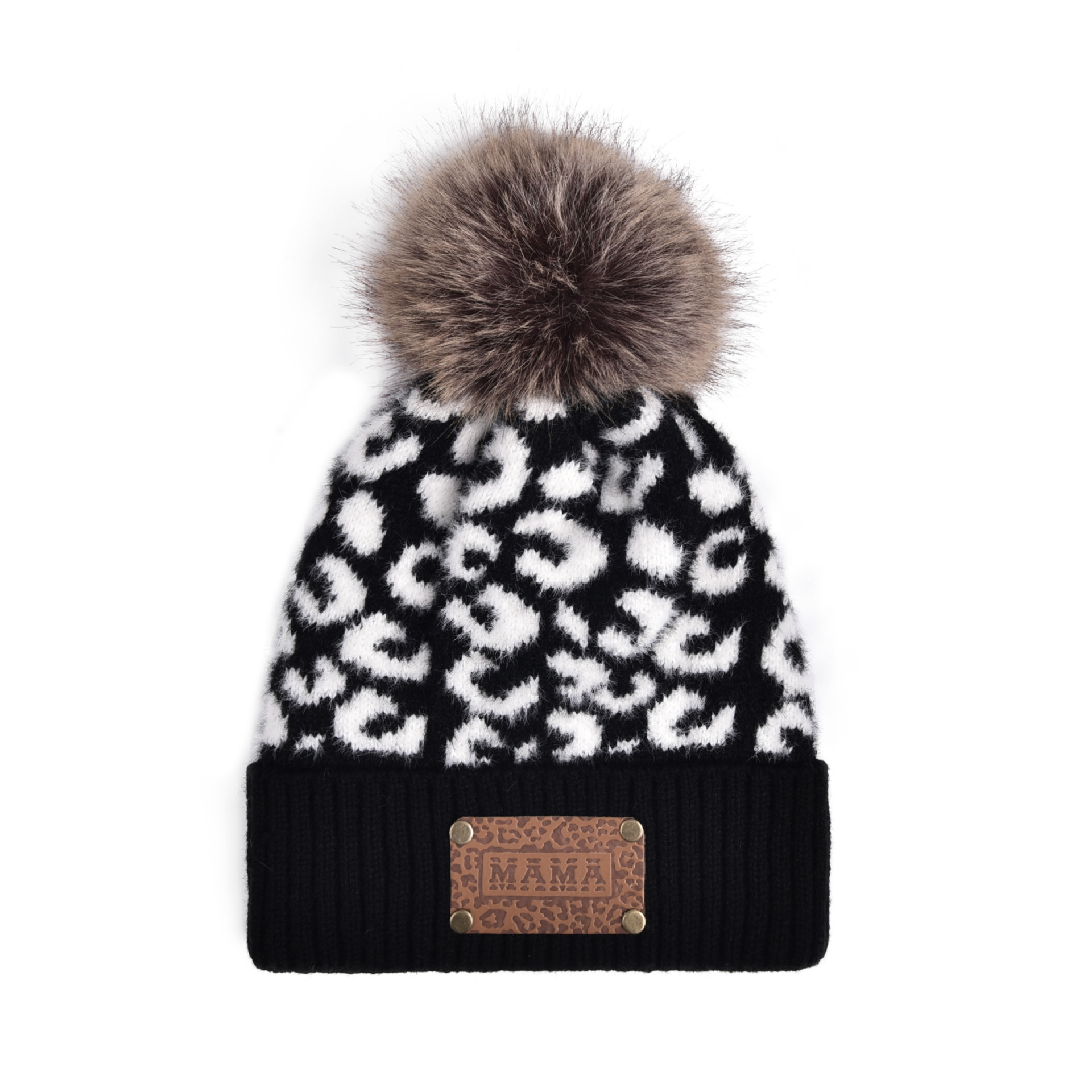 블랙 레오파드 프린트 MAMA