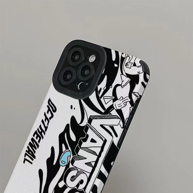 Suitable Samsung A71 phone niche high-end toothpick pattern A53 A32 cute protective case for women_voghion.com