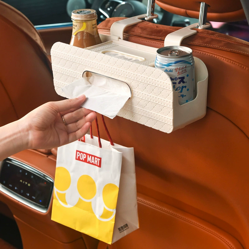Universal storage box for auto, glass holder, wipes, chair
