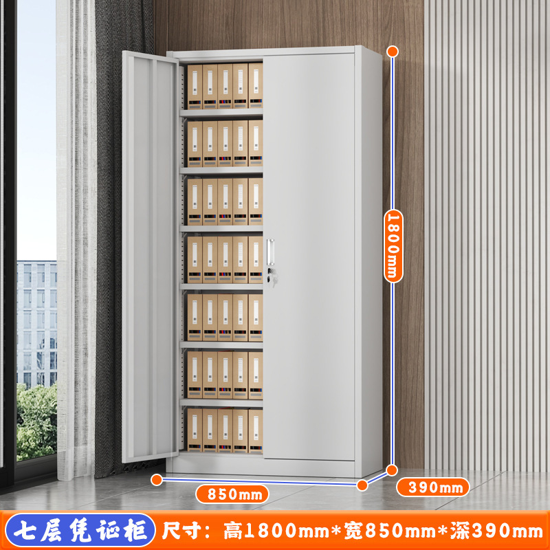 加厚二斗矮柜办公室资料文件柜家用带锁抽屉阳台柜铁皮储物工具柜|undefined