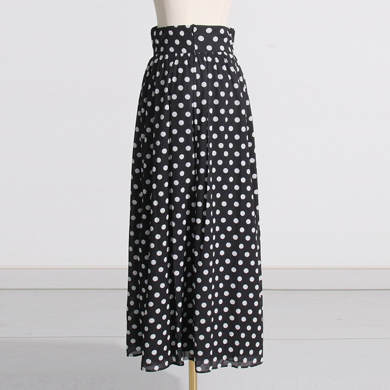 Holiday Daily Women's Streetwear Round Dots Polyester Contrast Binding Skirt Sets Skirt Sets display picture 11