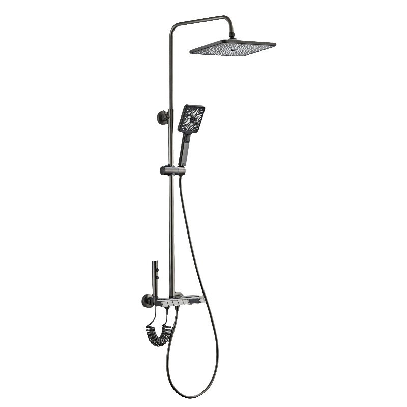 Baño de cobre todo presión ducha de ducha conjunto de ducha doméstica temperatura constante baños de ducha elevable fábrica de baño al por mayor