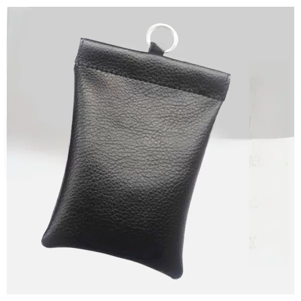 New Leather Car Remote Key Case Rfid Shielding Scan Rf Keychain Identification Signal to Prevent Radiation