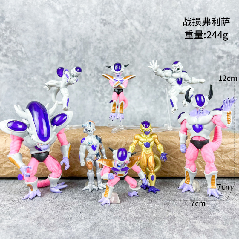 ドラゴンボール家族ポートレート悟空カカロットフィギュアサイヤ人ベジータスーパーブルー人形周辺誕生日ギフト|undefined