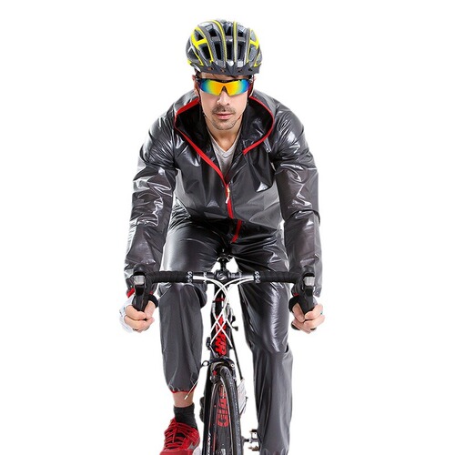Raincoat and rain pants set, electric vehicle, adult cycling split set, waterproof fashionable hiking poncho, cycling raincoat