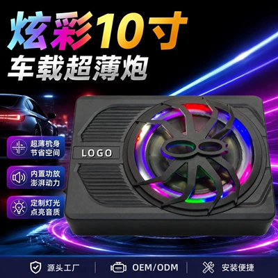 10inch Car Ultra-Thin Subwoofer Active Car Bass Speaker Under-Seat Installation Audio Upgrade Wholesale