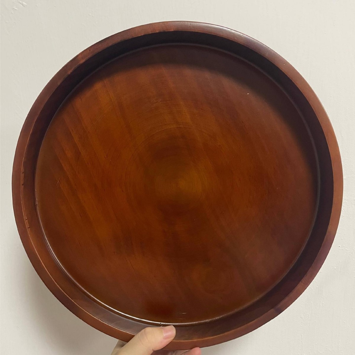 Zhenbaomupin extra grueso disco de madera maciza bandeja de madera creativa estilo occidental placa de madera en stock al por mayor gran cantidad descuento