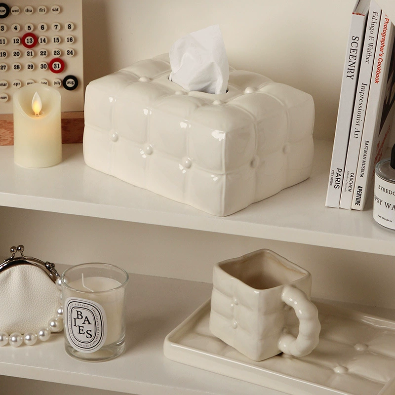 Creative ceramic table cream decorations for living room, wipes