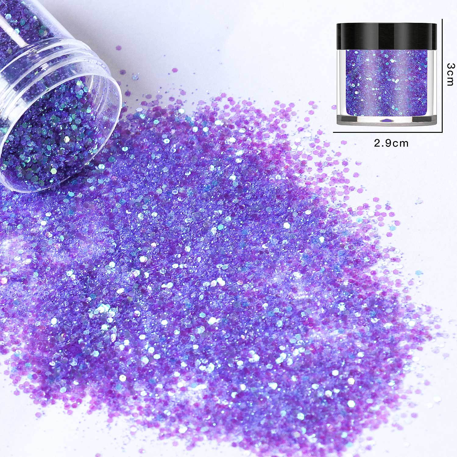 Factory direct sales mixed gradient glitter UV resin glue 24 colors DIY filler material pack 5g