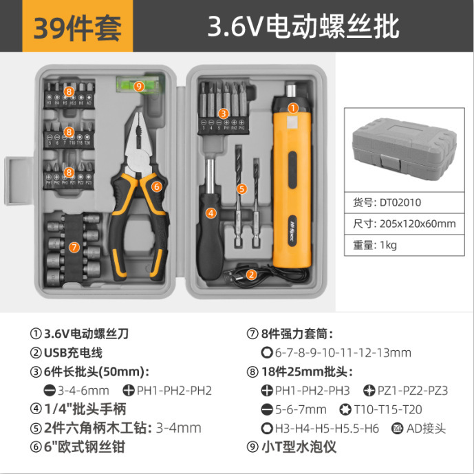 家庭用ツールセット日常メンテナンスコンビネーションホームハードウェアバイスハンマーレンチ小型ツールボックス送料無料|undefined
