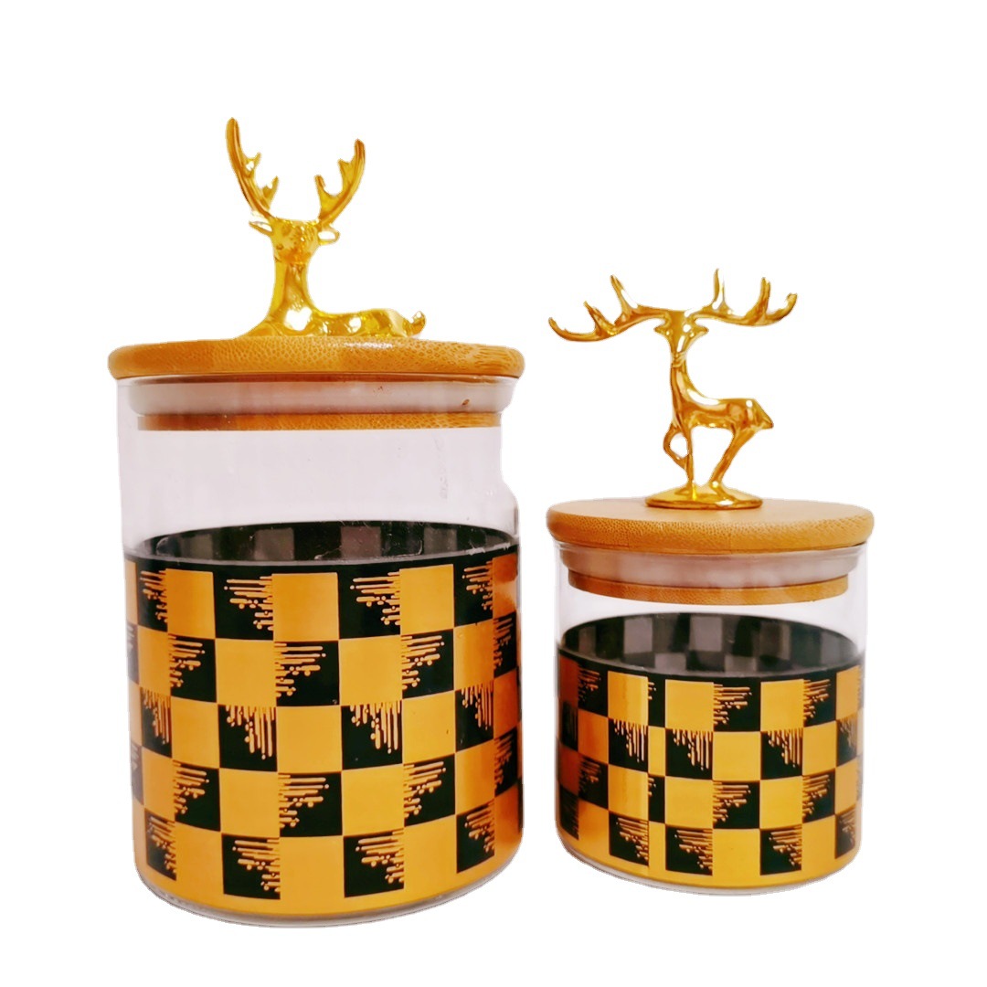 Fábrica directa transfronteriza dedicada para el Comercio exterior Exportación de vidrio cilíndrico sazonador tarro de almacenamiento