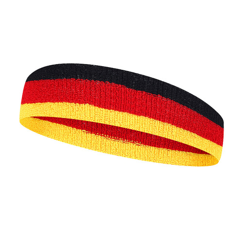 Colored Sweatband Sports Elastic Towel Headband for Basketball and Tennis Cotton Hair Tie Factory Wholesale Can Add LOGO