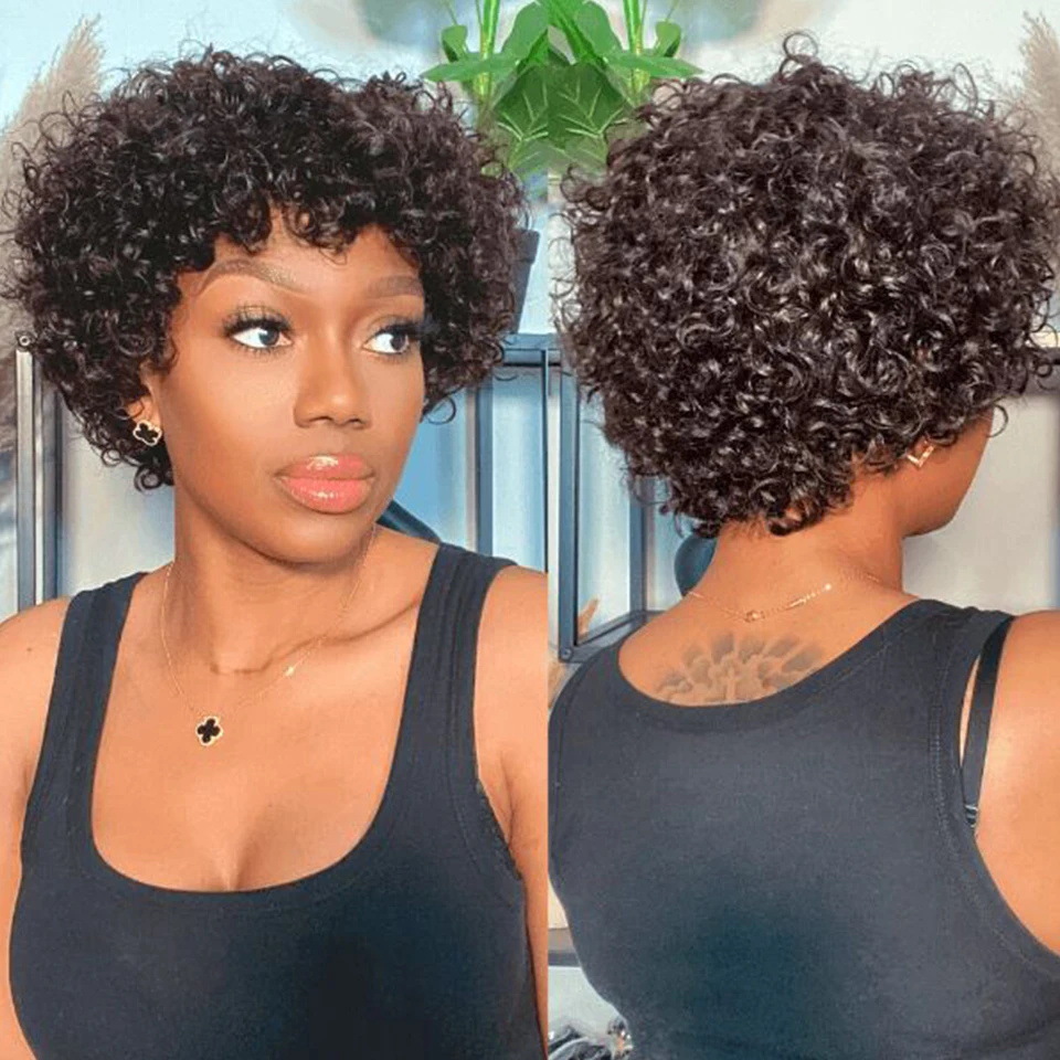 105g Weight Full Head Wigs Wig & Hair Extension Type Wigs Wig Accessories Short Curly Hair Wig Hairstyle Real Hair Hair Material Party, Stage, Street Occasion Women's Gender Casual, Hip-Hop, Simple Style Style Women's Casual Hip-Hop Simple Style Party Stage Street Real Hair Short Curly Hair Wigs 2