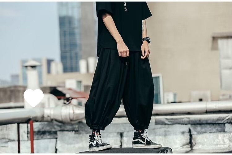 Yohji Yamamotoのズボン Men's Retro Yamamoto Yohji Style Casual Pants Wide-leg