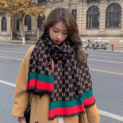 Big scarf Autumn and winter Versatile Cashmere Two-sided thickening keep warm Shawl scarf Manufactor Direct selling