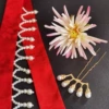 Pearl hair band + gold five baht single + side offshore pollen small