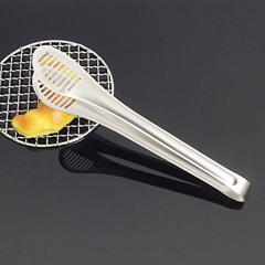 Thickened Non-magnetic Kitchen Food Tongs Stainless Steel Steak Bread Self-Service Tongs Fried Tongs BBQ Meat Tongs