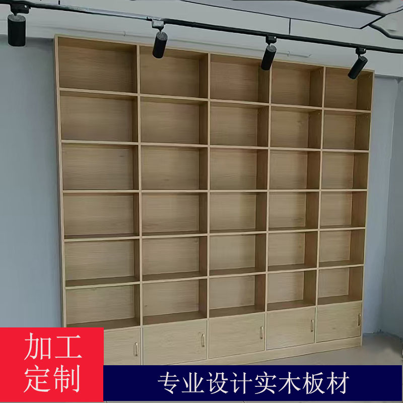 Customized Integrated Wall-Mounted Library Grid Cabinet, Living Room Free Combination Storage Cabinet, Display Cabinet for Home Use