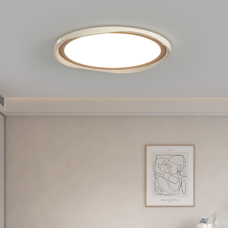 Lámparas de estilo crema 2025 nuevo estilo cálido y romántico principal habitación moderna simple lámpara de estudio lámpara de dormitorio lámpara de techo