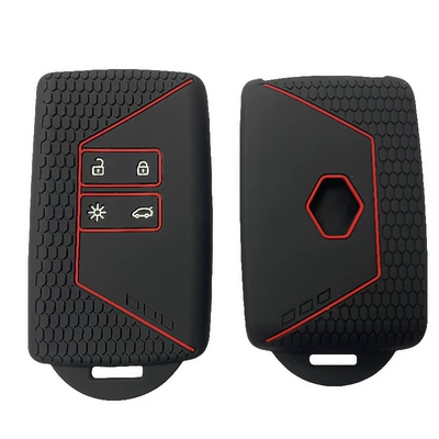Suitable for Renault Smart 4-Key Megane Kolega Kolea Fenglang Texture Silicone Car Key Bag Cover (Static Rod/Key Bag) - section-a