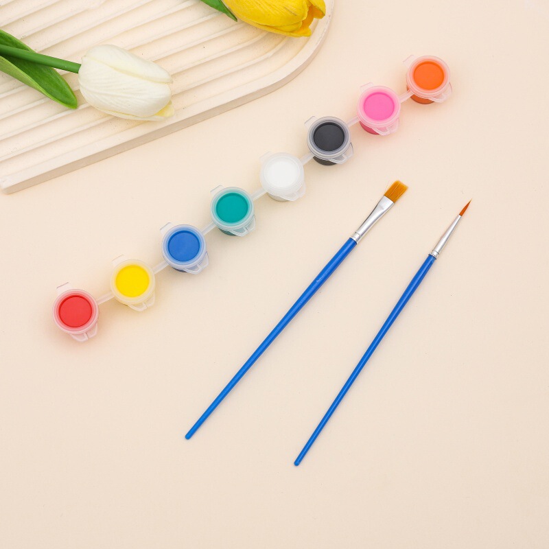 メーカーは子供用アクリルペイント12色6結合学生アート絵画着色石膏人形ペイントストリップを供給しています|undefined