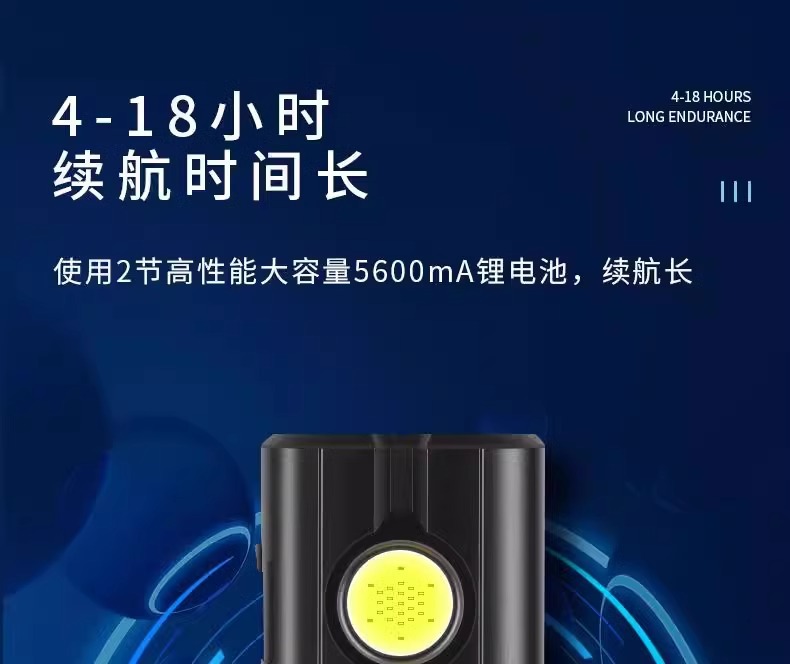 Strong Light Led Flashlight X608 Outdoor Strong Magnetic Long-Lasting Auto Repair Work Light Camping Light Rechargeable
