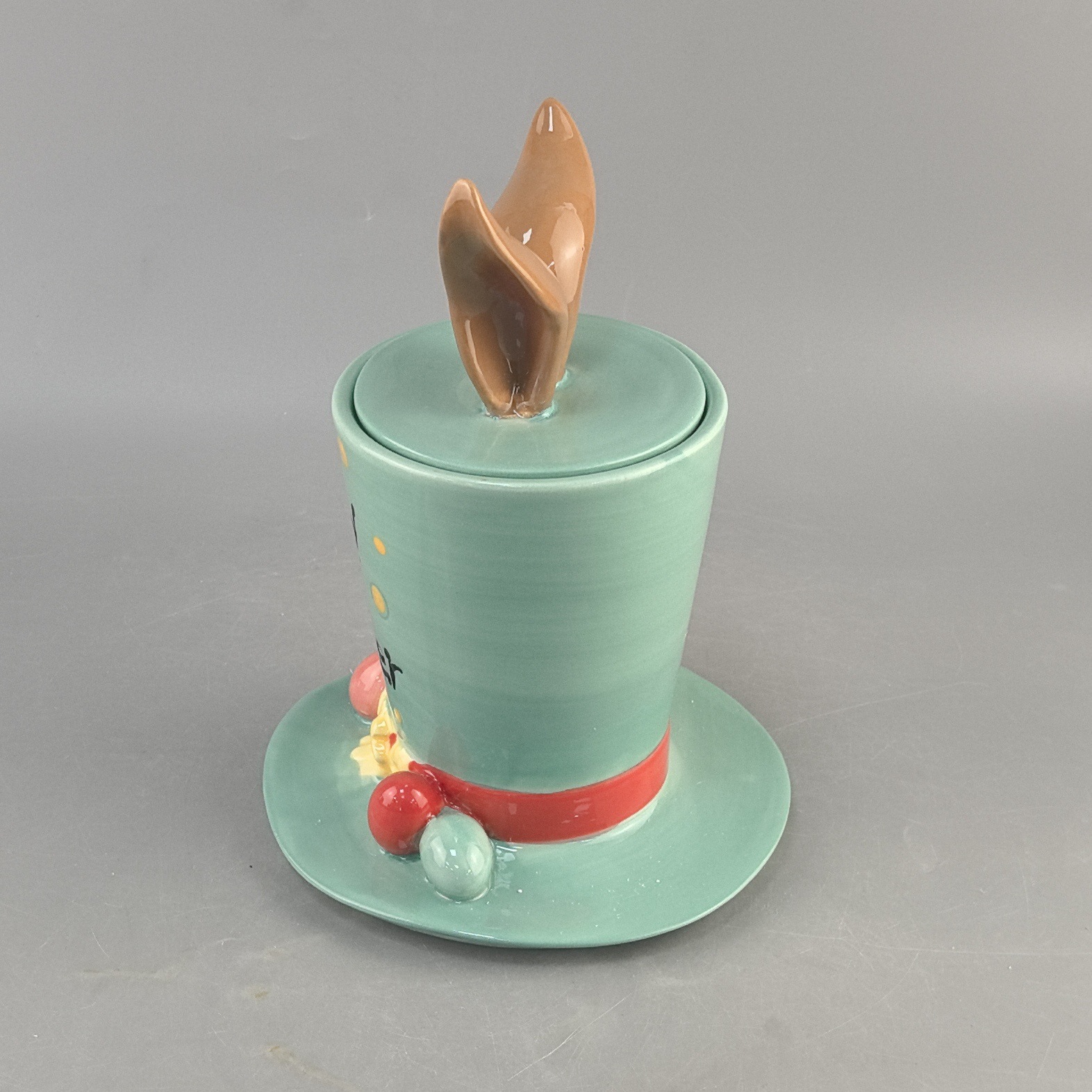 Pascua creativa transfronteriza de cerámica gorra de orejas jarras de alto valor de cara dulce lindo jarras de almacenamiento decoración para el hogar