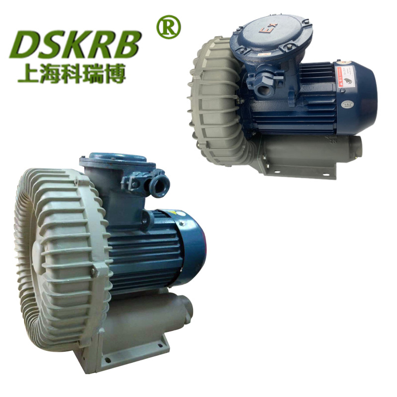 现货RB-1520 15kw380v沼气增压工业吸尘清洗设备粉尘防爆漩涡气泵