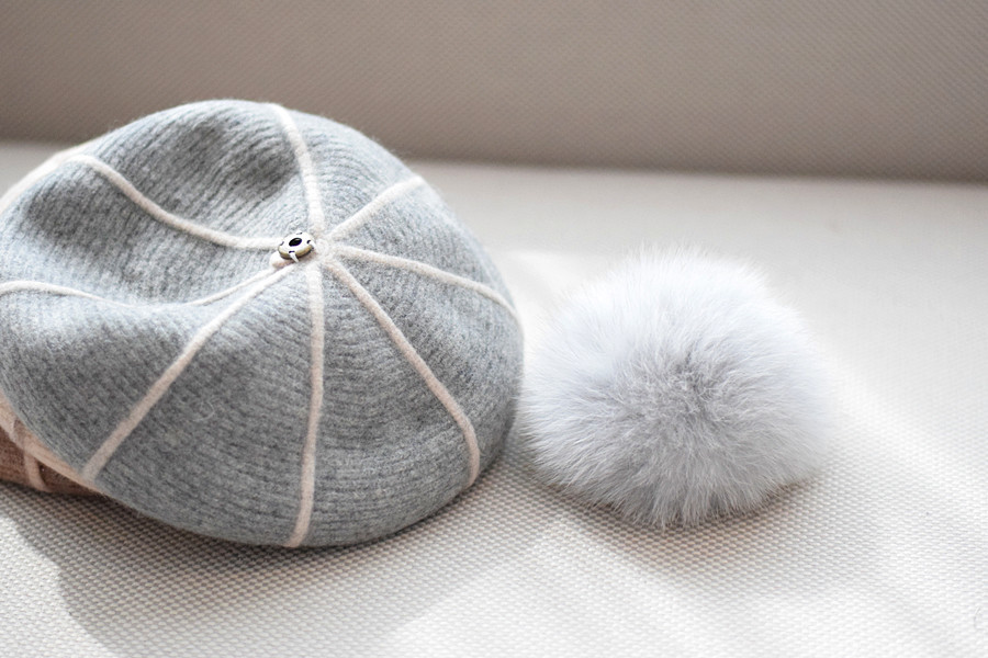 Pumpkin Wool Beret - Image 6