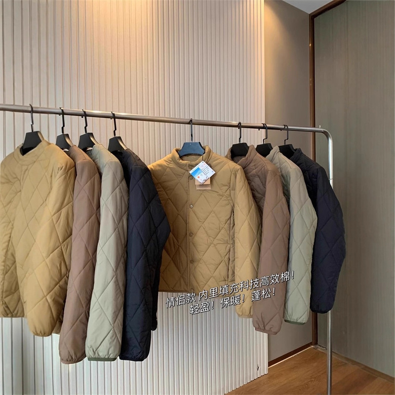 Layered Outfit! Island Country Style Autumn and Winter Warm Retro Mountain Series Quilted Versatile Jacket Couple Cotton Coat Jacket Cotton Clothing