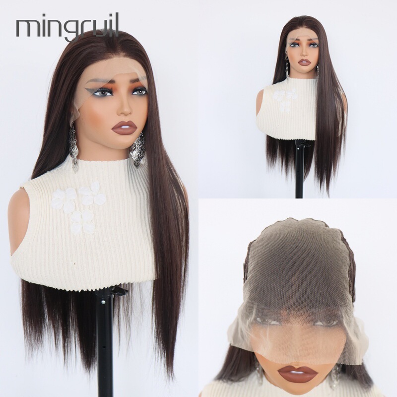 13X6 Large Lace Wig Straight Hair Full Wig Full Head Wig European and American Wig Factory