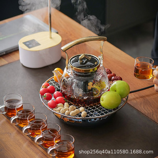 Golden Ginkgo Leaf Intelligent Electric Ceramic Stove Household Tea Boiling Ware Electric Ceramic Stove Electric Heating Water Boiling Tea Stove