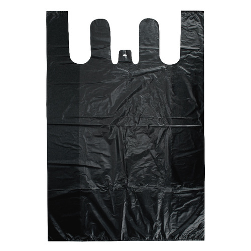 Youbao black extra large plastic vest bag thickened clothing packaging storage bag portable garbage bag