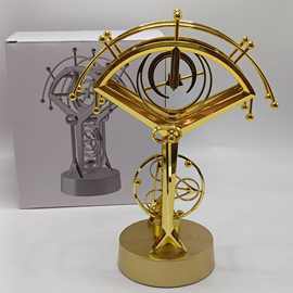 天体混沌摆球摇摆器 创意科教仪降落伞扇形永动仪 家居装饰工艺品