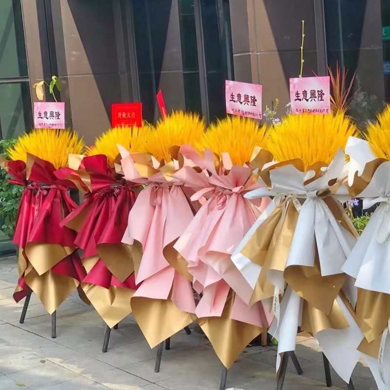 Apertura de la tienda negocio de gran suerte auge apertura tarjeta cesta flor tarjeta de felicitación material de tarjeta grande tarjeta de etiqueta al por mayor
