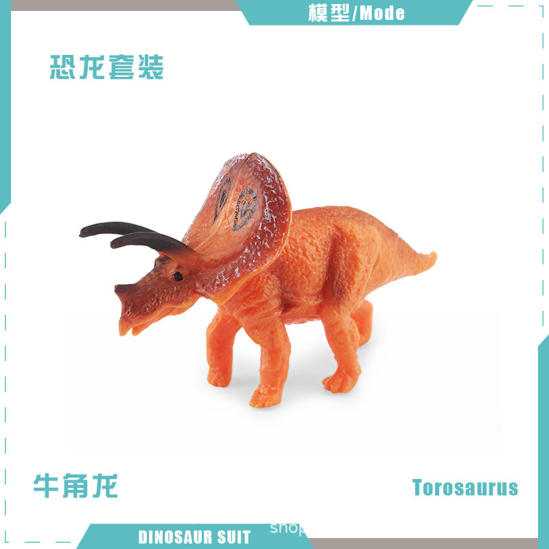 Modelos realistas de mini dinosaurios jurásicos transfronterizos: figuras de pterodáctilo, estegosaurio, parasaurolophus, velociraptor, therizinosaurus, ornithoraptor.