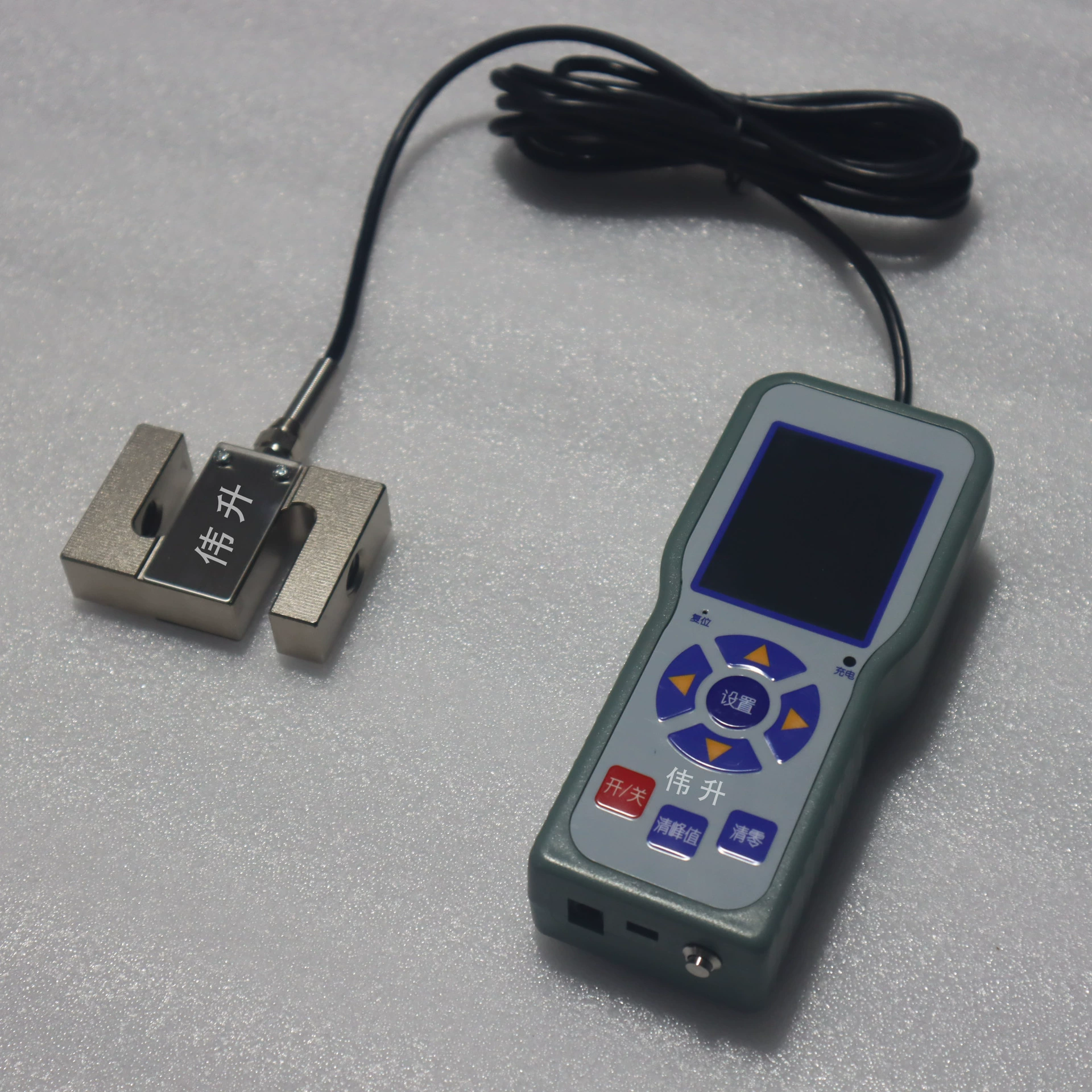 Измерение прочности на сжатие материала Цифровой измеритель на растяжение с цифровым дисплеем S-типа Полное двустороннее испытание без смены датчика