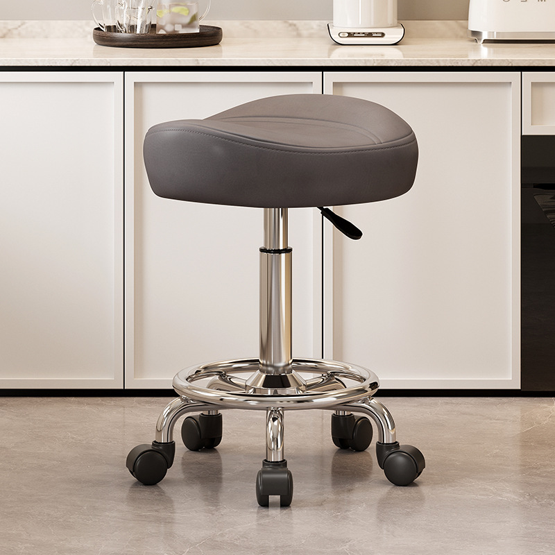 Taburete alto casero respaldo elevación silla giratoria polea cocina cocina cocina cajero taburete de barbero especial