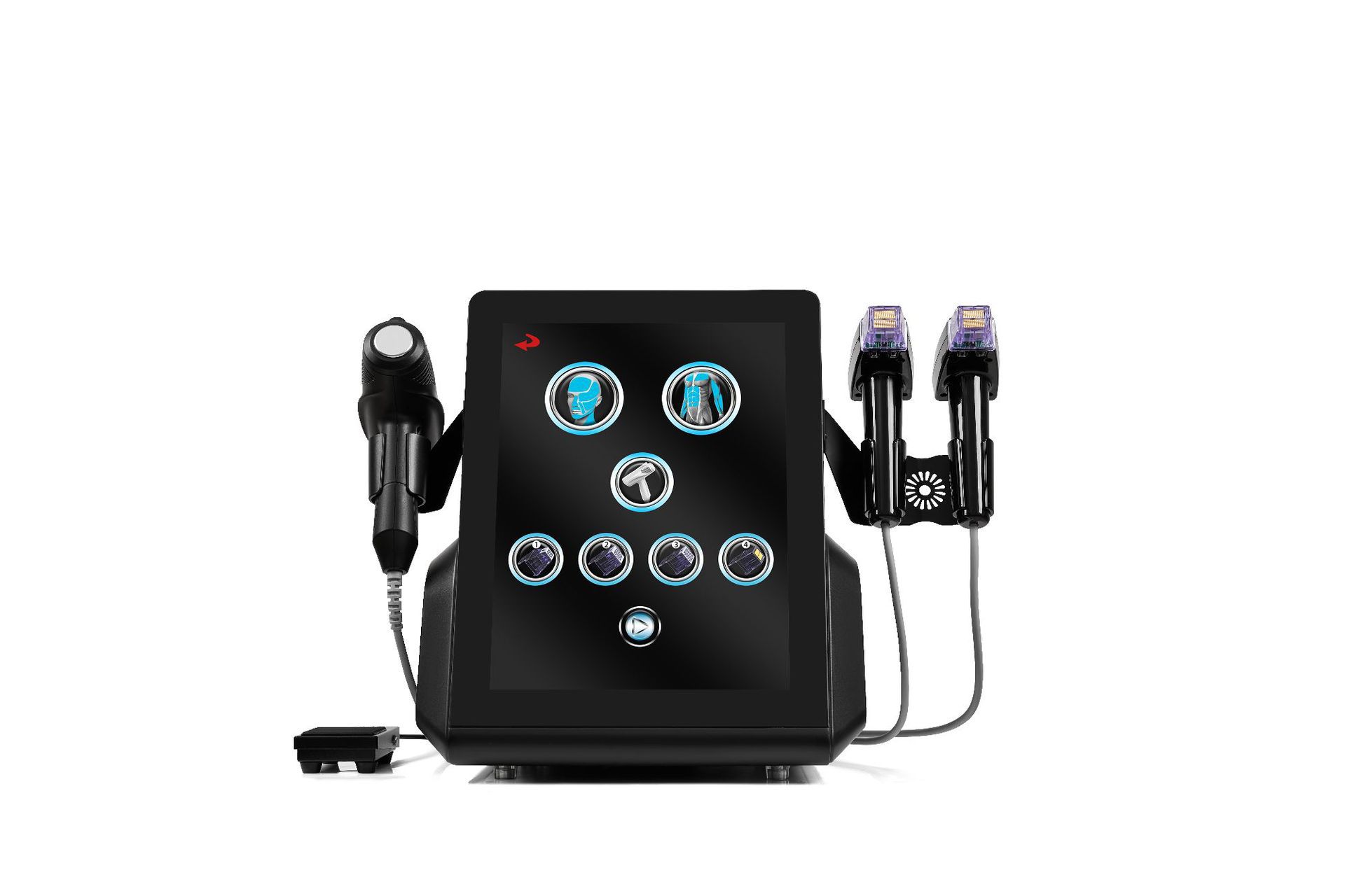 Instrumento de gestión de la piel de microagullas de radio de radio transfronterizas 8 profundidad de microcristal de radio de radio para salón de belleza