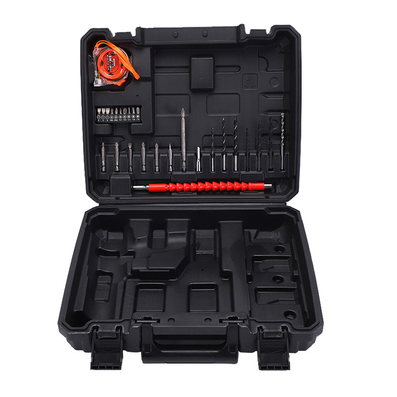 Conjunto de combinación de herramientas de hardware de 35 piezas para trabajar la madera Caja de Herramientas manual batería de litio traje de taladro eléctrico destornillador eléctrico