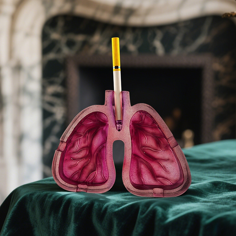  New Product Human Lung Shape Resin Ashtray Home Living Room Desktop Decoration Creative Ornament