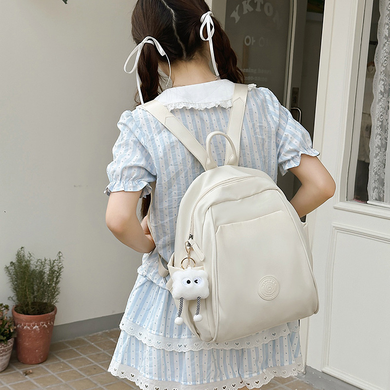 2025 New Simple Backpack Women's Fashion Casual School Bag Versatile Lightweight Travel Bag Student Versatile Backpack Trend