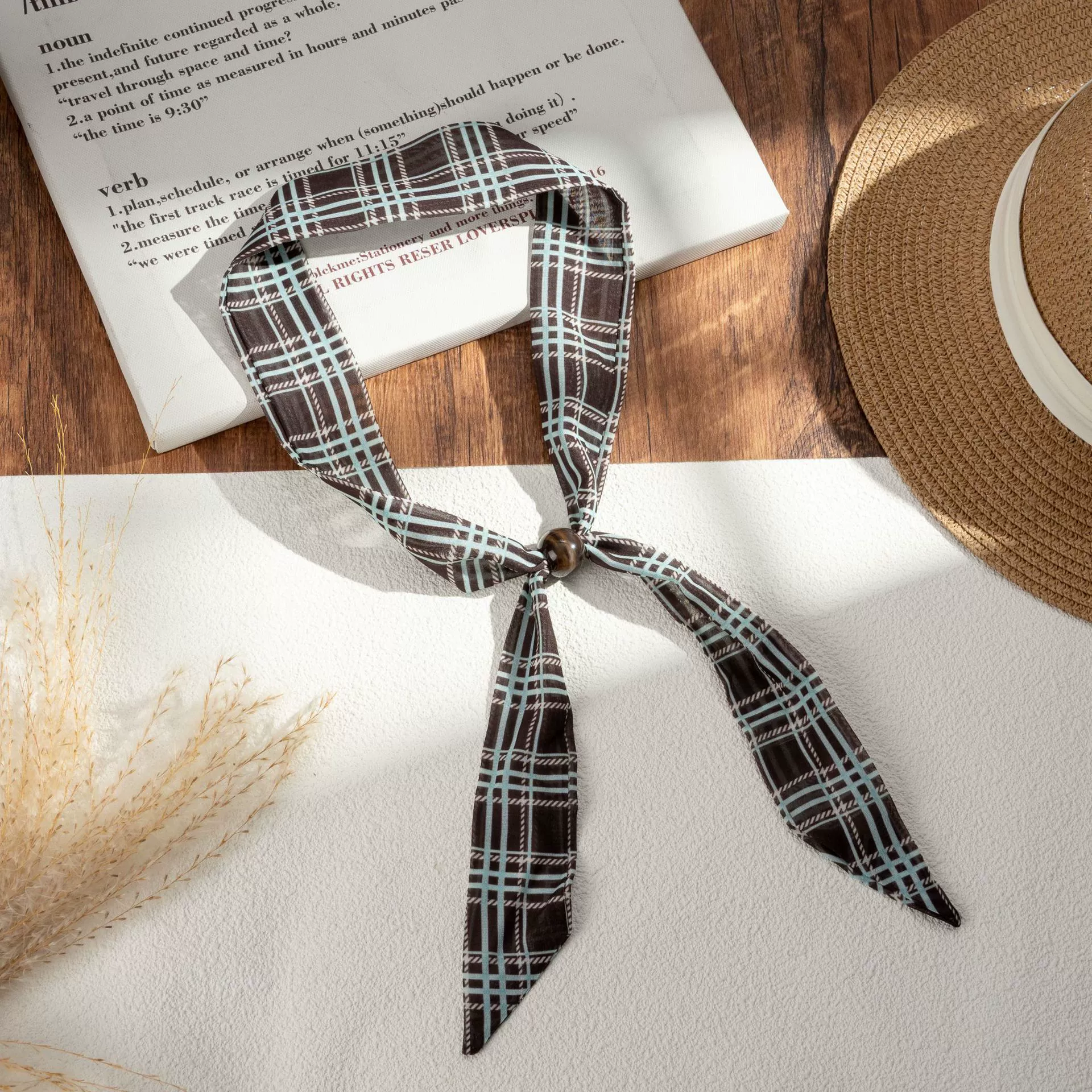 Silk Scarf Hairband (Suhang) long streamer 89×3.8 cm, lightweight gift box option