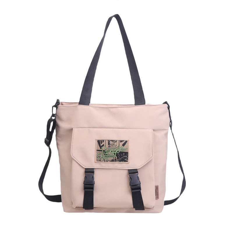 Cross-border 2024 nueva bolsa de estudiantes de gran capacidad de moda textura mochila de hombro bolsa de compras bolsa de mano