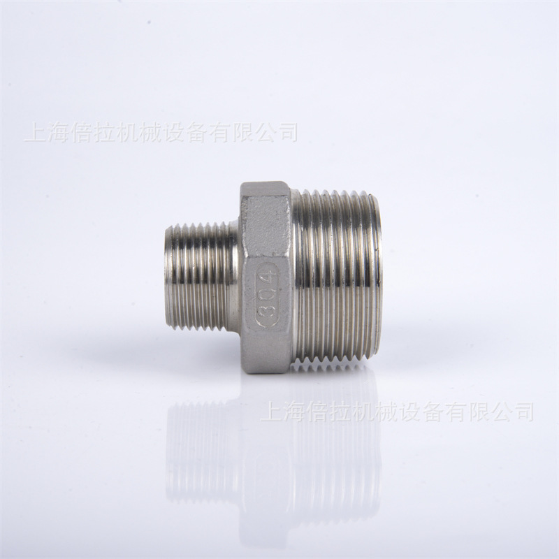 TENHEFLOW 不锈钢对丝变径接头1"-1/2" 异径外丝螺纹直通 铸件