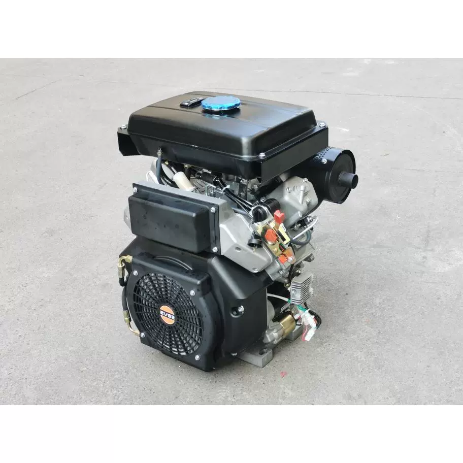 Двухцилиндровый воздушного охлаждения дизельный двигатель мощностью 19 кВт, 30 л.с., HD2V95, гидравлическая насосная станция для дноуглубительных работ, для морских комбайнов