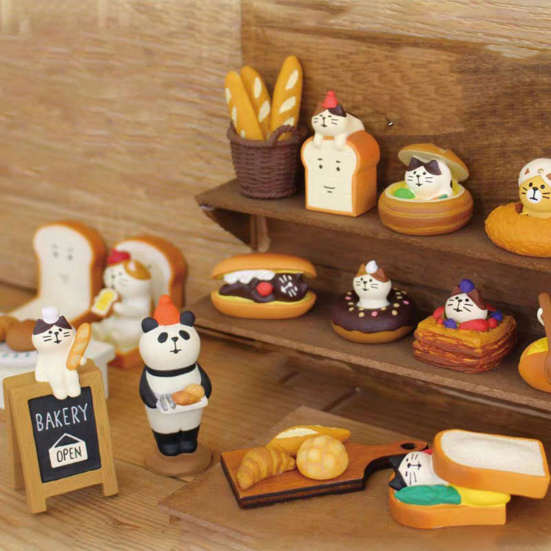日本の食料品パンベーカリーケーキショップブラインドボックスアクセサリー装飾ZAKKA食品玩具樹脂工芸品小さな装飾品|undefined