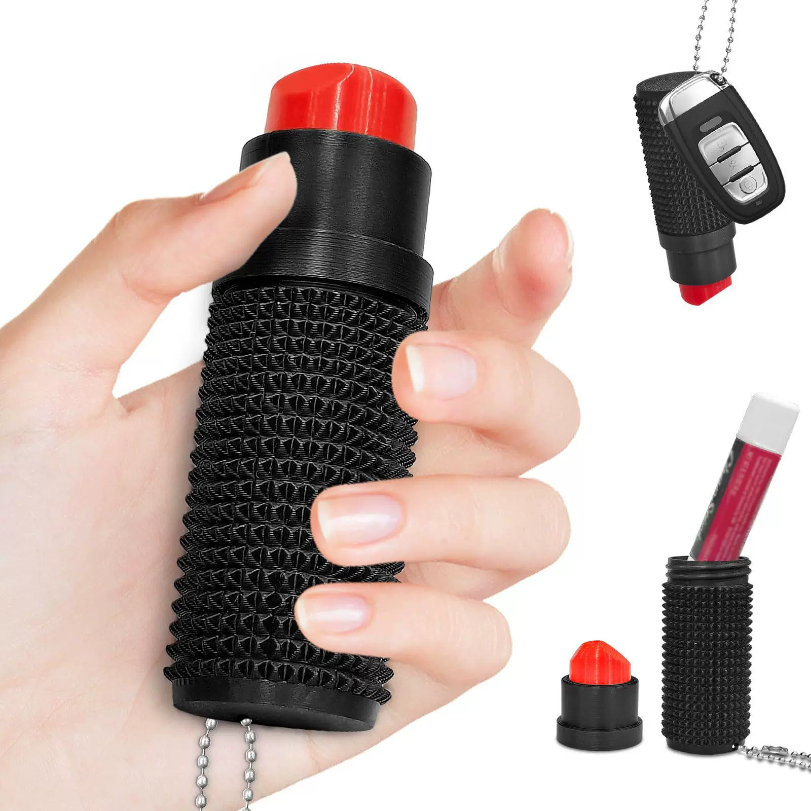 Little ouchies Fidget Lipstick支架钥匙链扣便携式唇膏架减压